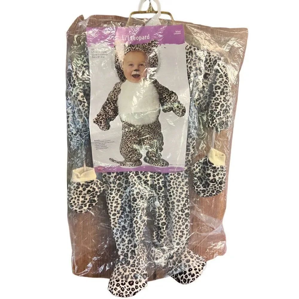 Lil Leopard Costume Infant Sz 6-12 Months NWT